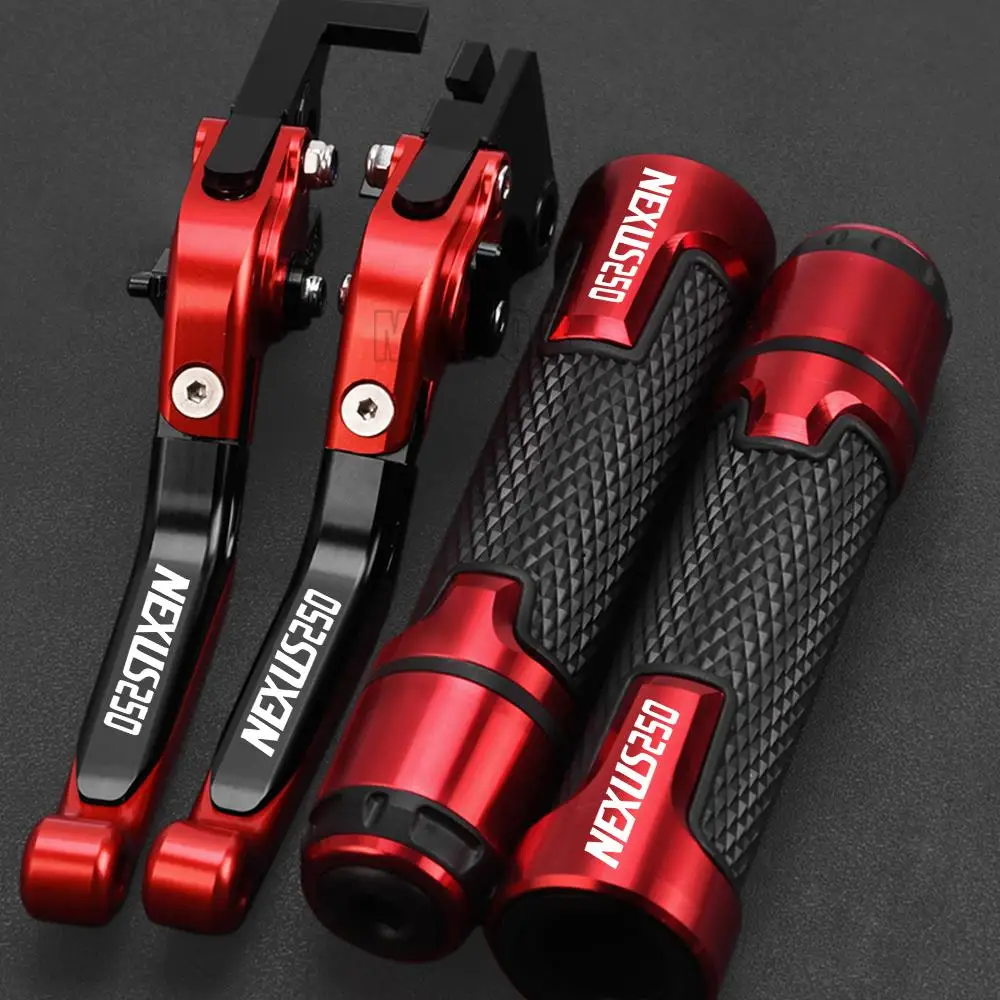 

CNC Extendable Brake Clutch Levers Handlebar Hand Grips ends For GILERA Nexus 250 E3 2006 2007 2008 Nexus250 Motorcycle Scooters
