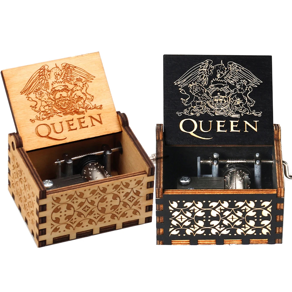 Музыкальная Коробка с деревянной рукояткой Рапсодия дождя праздничное