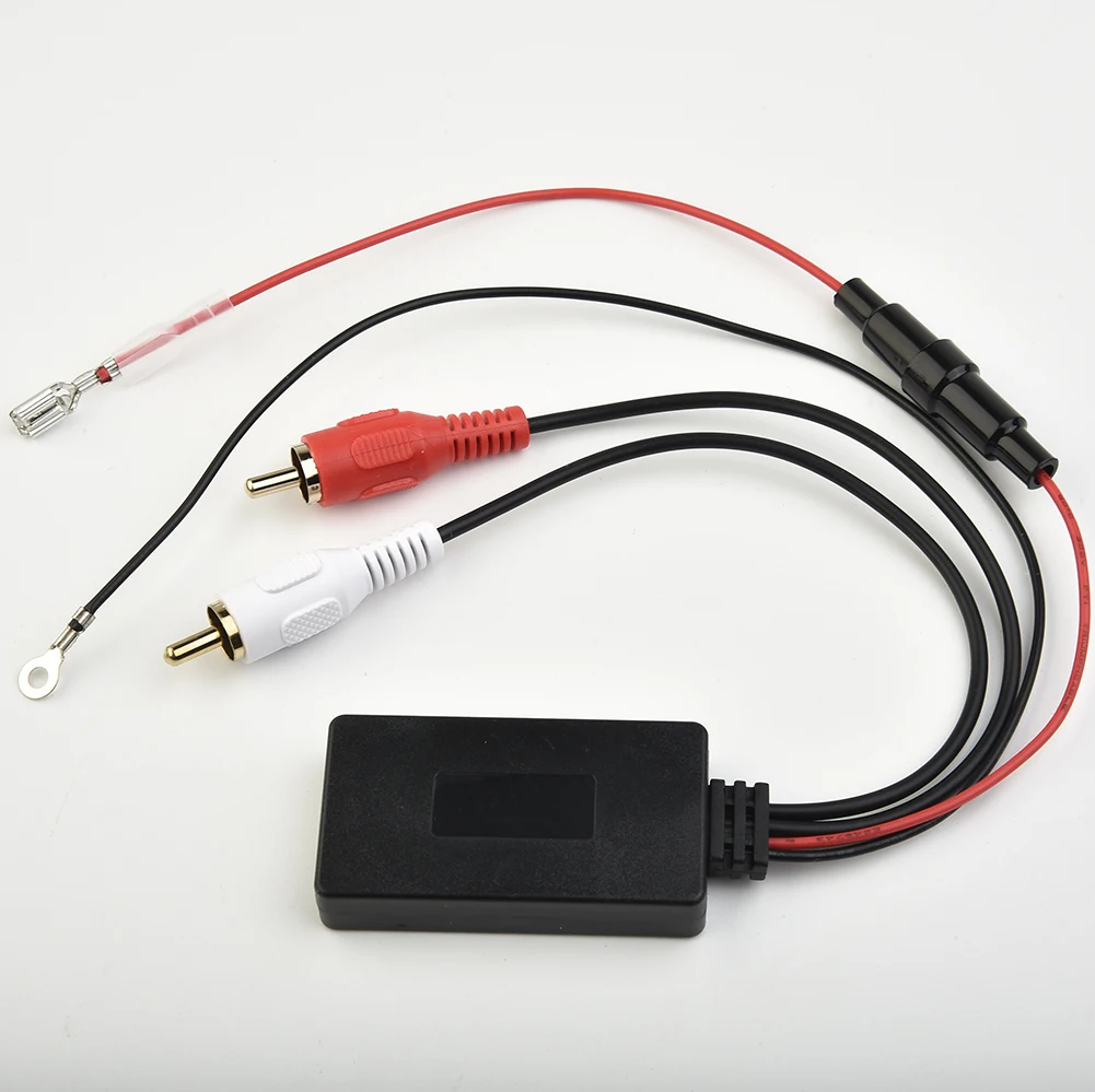 

Черный Bluetooth-Кабель-адаптер для автомобильной стереосистемы, 1 шт., 2RCA ABS AUX аудио, автомобильный разъем, прочный практичный качественный музы...