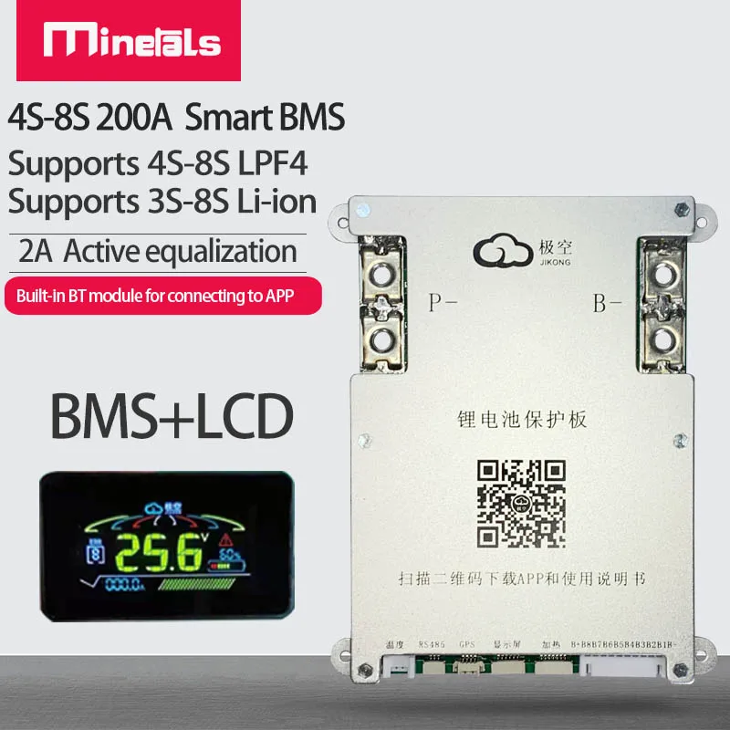 Cena JK BMS 4S 5S 6S 7S 8S 200A Inteligentny BMS 2A Aktywny Bilans Transfer Energii Wbudowana Aplikacja Bluetooth Obsługa LCD 12V 24V 3S Jikong PCM Tanie JK BMS 4S 5S 6S 7S 8S 200A Inteligentny BMS 2A Aktywny Bilans Transfer Energii Wbudowana Aplikacja Bluetooth Obsługa LCD 12V 24V 3S Jikong PCM