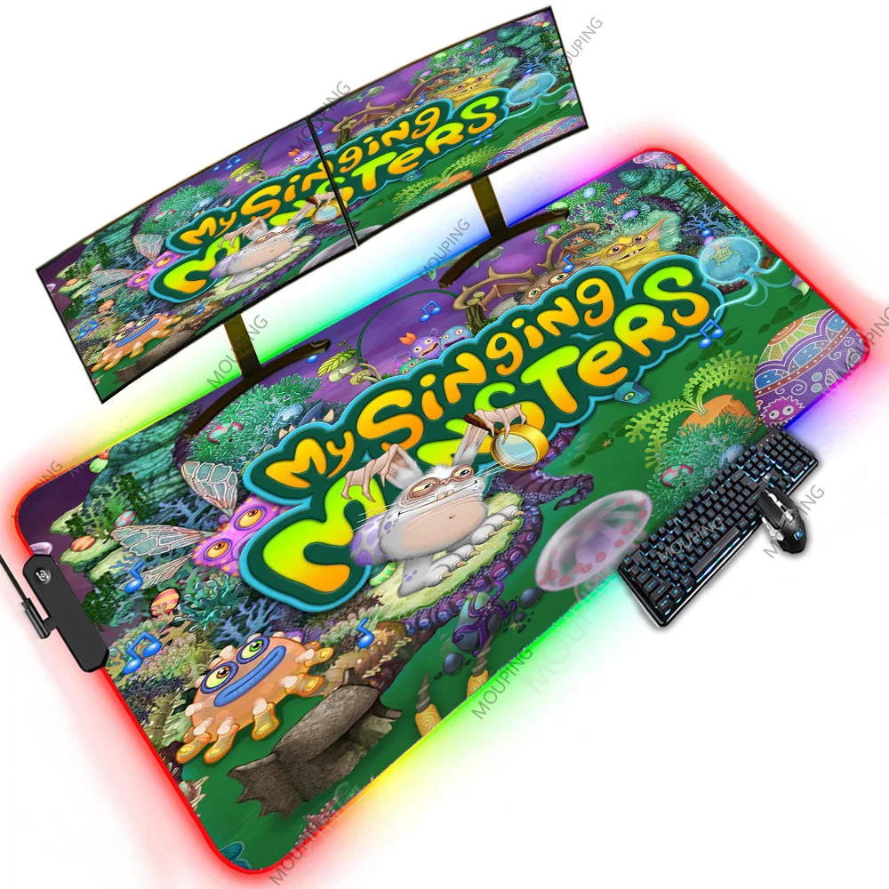 

My Singing Monsters Cartoon Rubber Mat Cheapest Stuff Free Shipping 1200x600 XXXXL Led Rgb Special Design Backlit Laptops Black