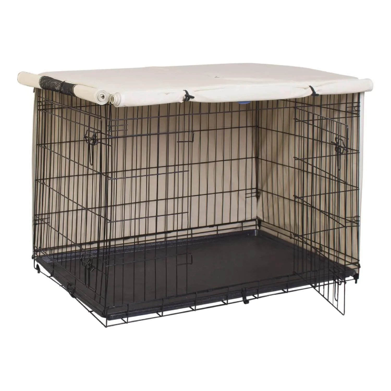 

Dog Crate Cover Oxford Cloth Pet Kennel Cover Universal Fit for 36 Inches Wire Dog Crate