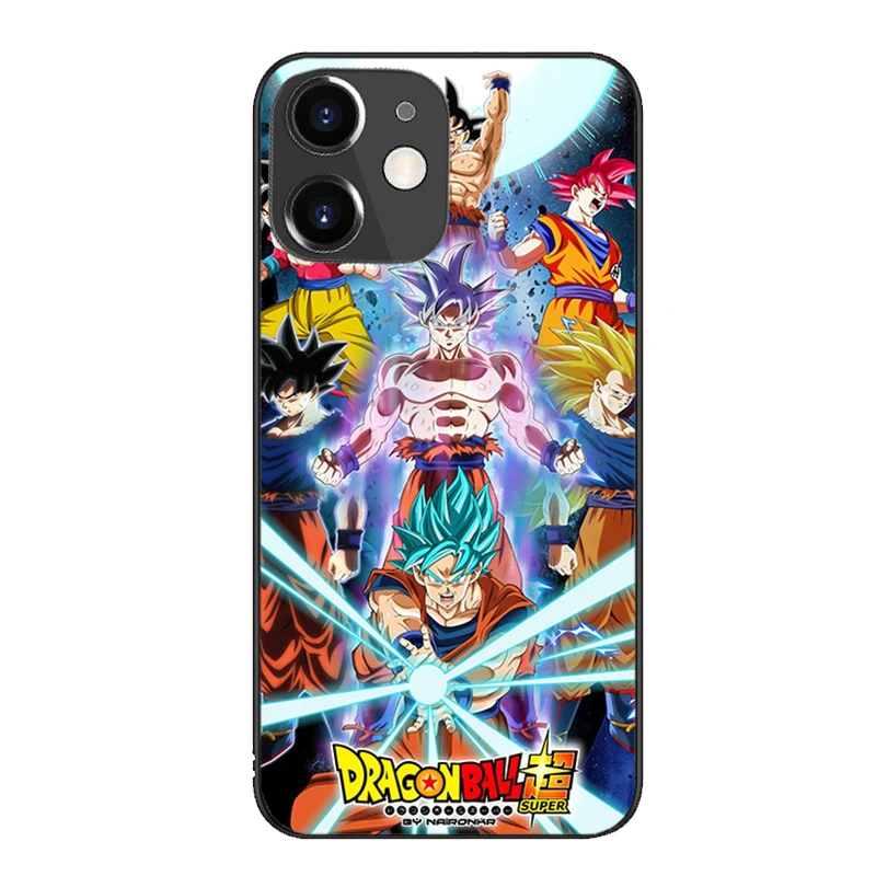 Black back cover mobile phone Dragon Ball Z For IPhone 11 7 8P X XR XS MAX 11 12pro 13 pro max 13 promax  Soft Shell Phone Case