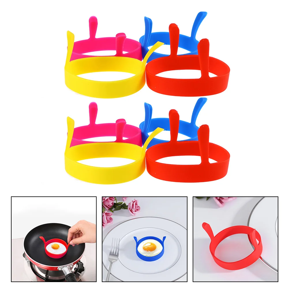 

6pcs Non Stick Egg Cooking Rings Silicone Egg Ring for Frying or Shaping Eggs