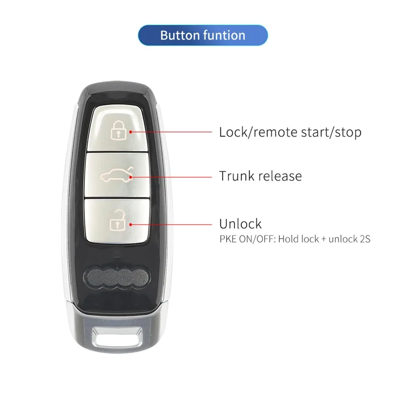 EASYGUARD Plug & Play CAN BUS подходит для A1 13-18 Q3 TT 08-17 клавиша START PKE car alarm system smart KEY remote start push