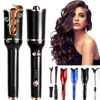 curling iron automatic hair curler with tourmaline ceramic heater and led digital mini portable curler air curling wand
