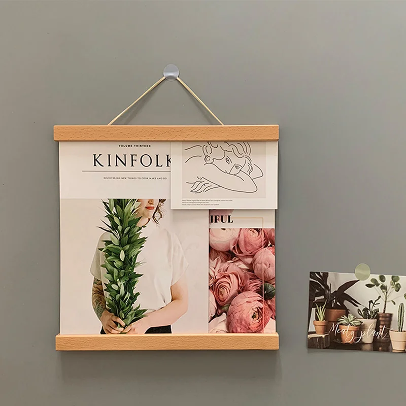 Магнитная деревянная рамка для постера сделай сам вешалки фотографий из