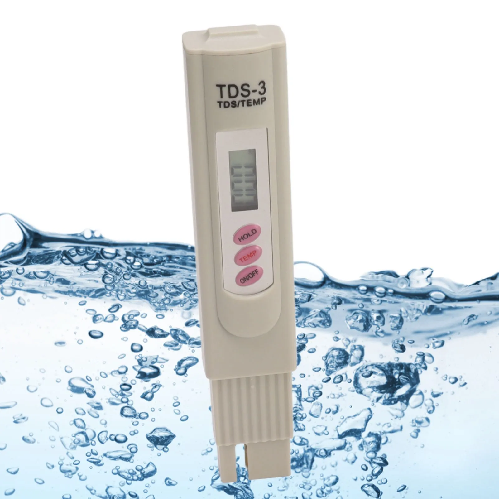 

Портативный тестер качества воды, Измеритель Качества Воды серого цвета с 3 кнопками, цифровой дисплей, тестер качества воды TDS, ручка для определения PH в аквариуме