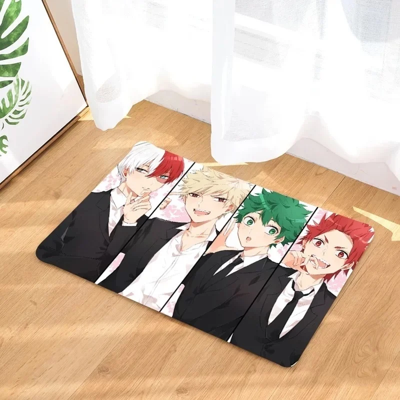 

Rug Mat Bedroom Kitchen Carpet Anti Slip Hallway Bath Children Crawling Anime My Hero Academia Lounge Rug Area Rugs Mat bedside