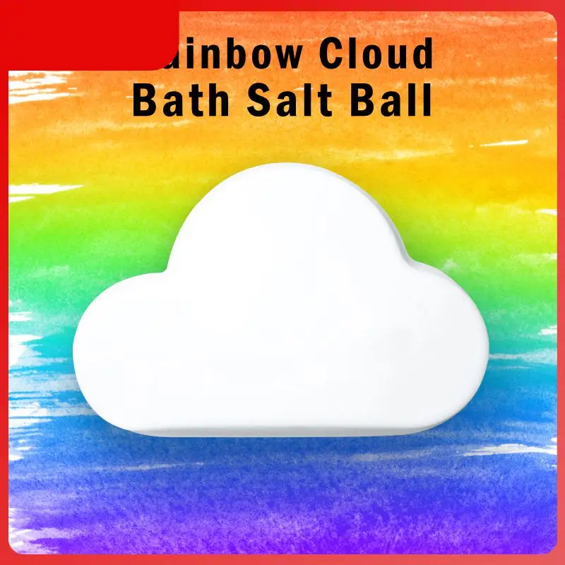 

New Natural Skin Care Cloud Rainbow Bath Salt Whitening Relax Stress Relief Exfoliating Moisturizing Bubble Bath Bombs Ball