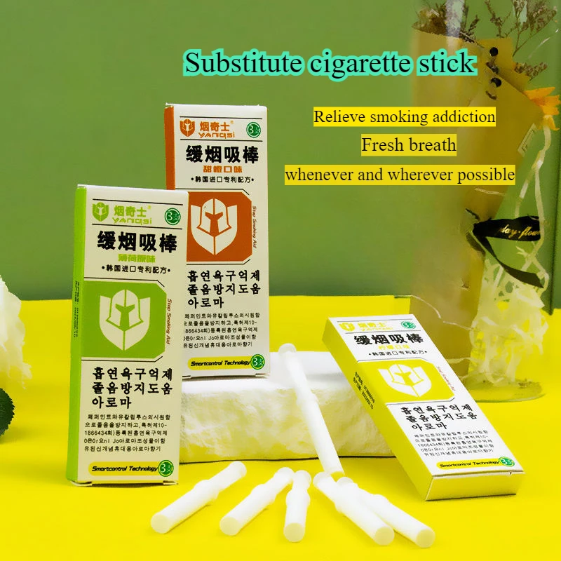 Мятная сменная сигаретная палочка Orange's Mint's Fruit Smoking Cessation Stick Свежее дыхание