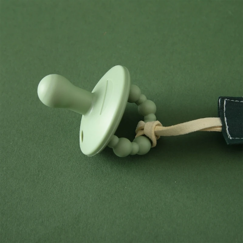 

Зажим для соски для девочек, младенцев, мальчиков, деревянная мультяшная цепочка, игрушка для прорезывания зубов, подарок для новорожденных на душ M89C