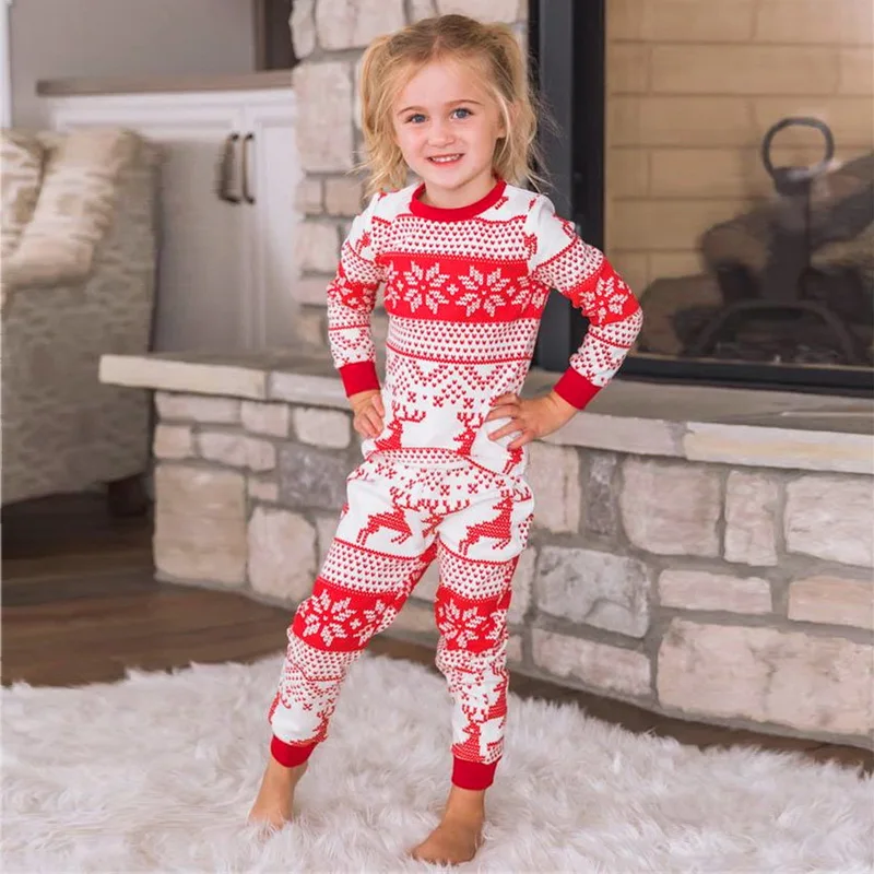WENYUJH Family Christmas Matching Pajamas Set Sleepwear Mother Father Kids Clothing Sets Xmas Pyjamas Costume Loungewear 2022