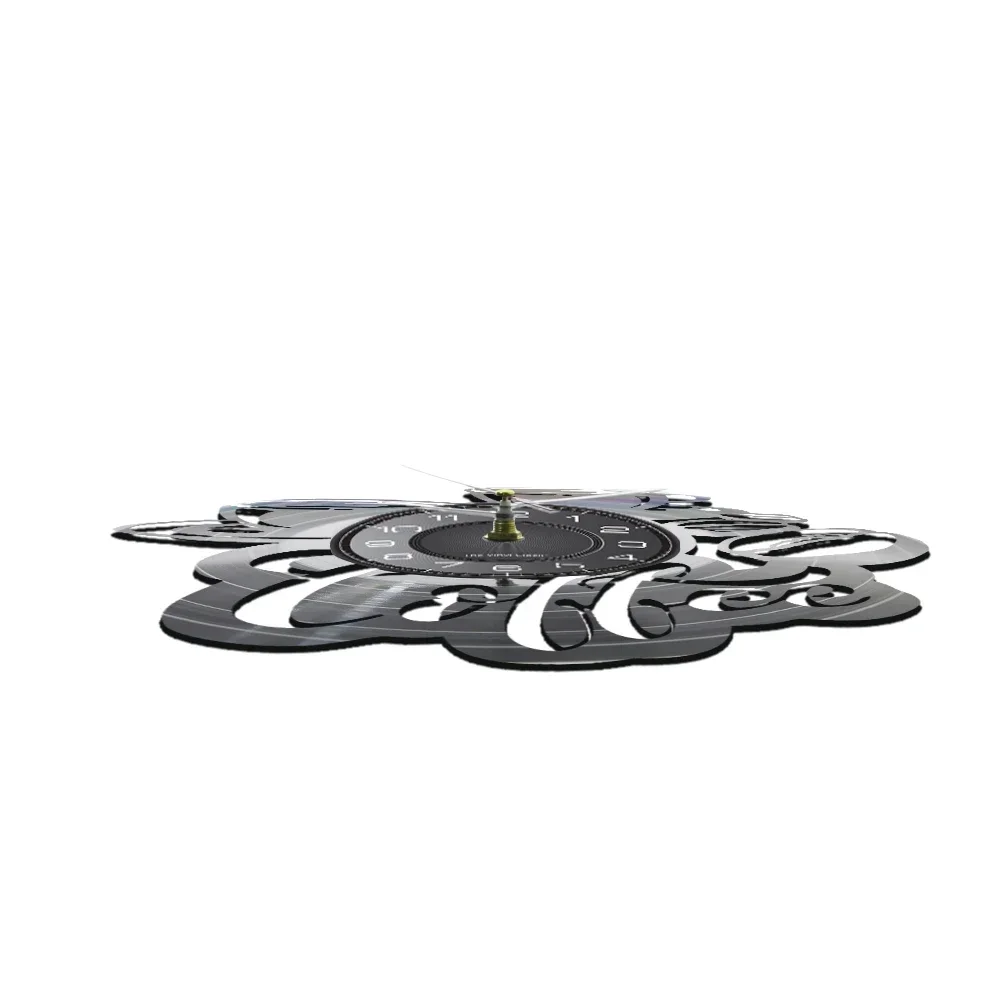 Настенные часы в стиле ретро виниловые декоративные Ретро для бариста с