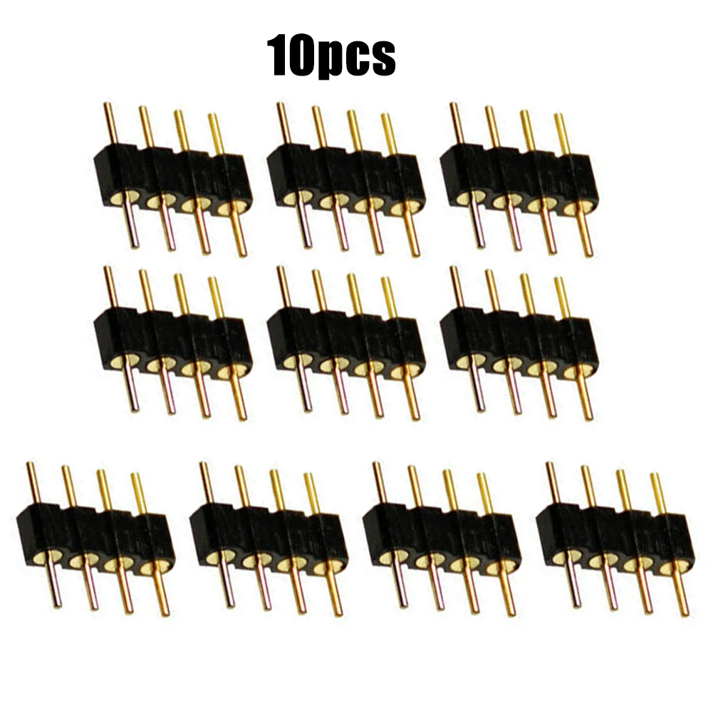 

10pcs RGB LED Stecker 4 Pin Kabel Verbinder Adapter Kupplung Strip Leiste For Connecting / Extending Lighting Accessories