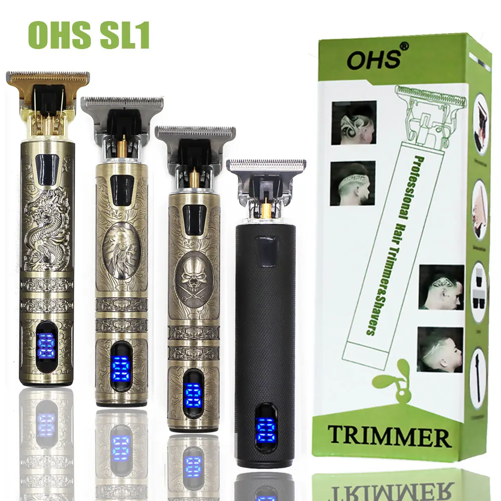 

Машинка для стрижки волос OHS SL1, профессиональный триммер для выцветания и растушевки волос, электрическая машинка для стрижки бороды, литие...