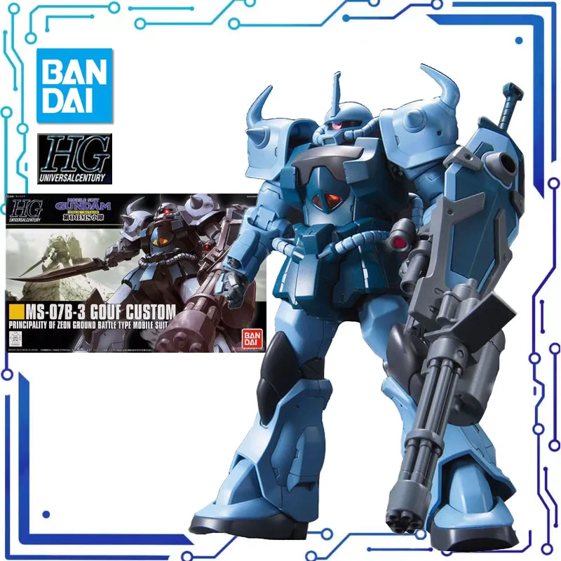 

BANDAI Anime HG 1/144 MS-07B-3 GOUF Gundam новый мобильный отчет Gundam сборка пластиковая модель комплект экшн-игрушки Фигурки подарок