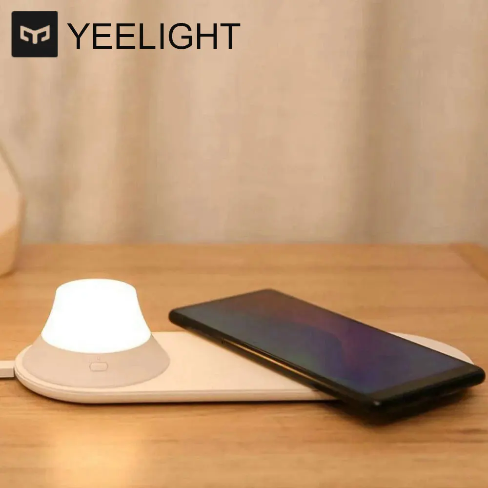 

Yeelight LED Night Light With Wireless Charger Magnetic Attraction Fast Charging For iPhones Samsung Huawei Phones