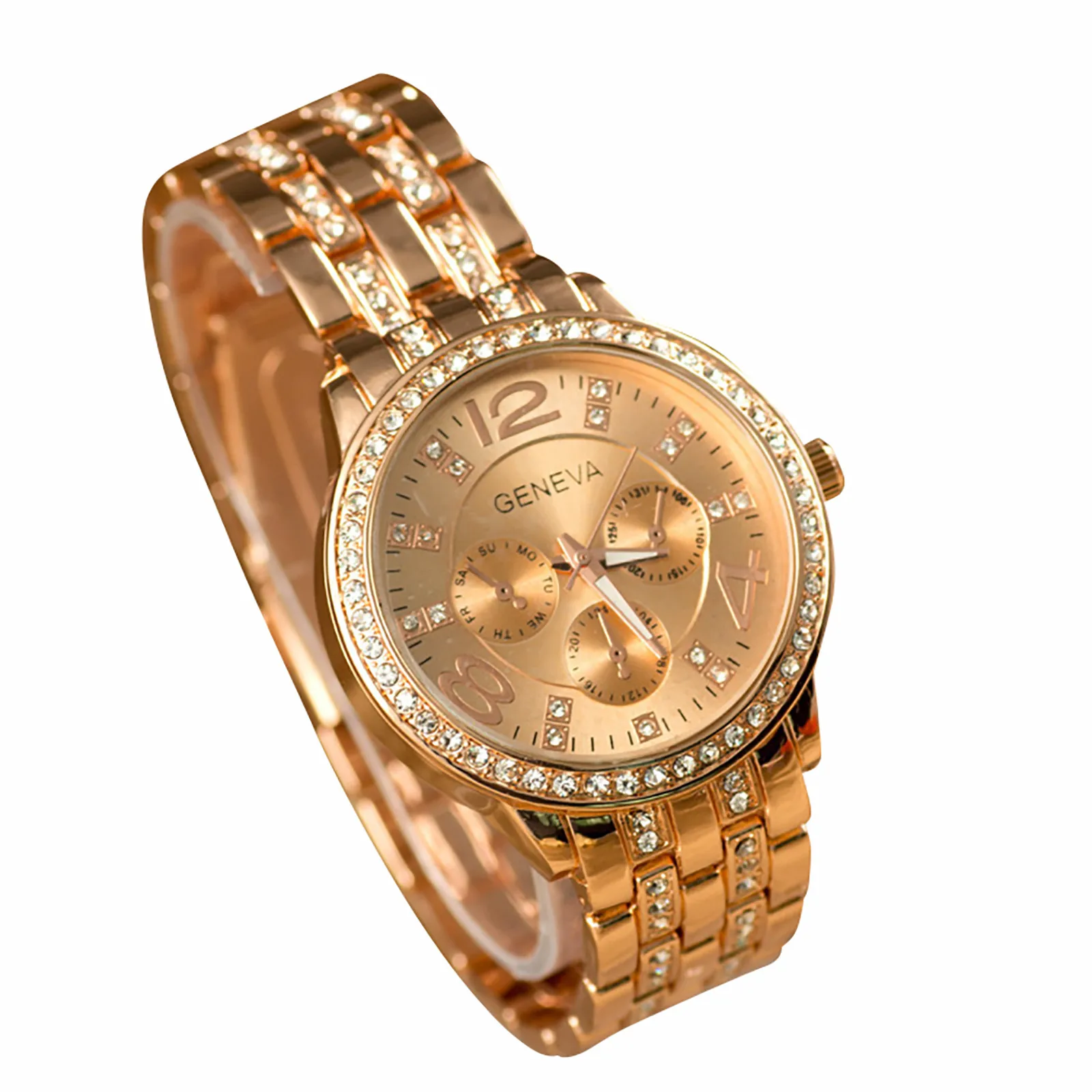 

Women Fashion Stainless Steel Band Analog Quartz Round Wrist Watch Watches часы женские наручные Reloj mujer Relógio feminino 시계