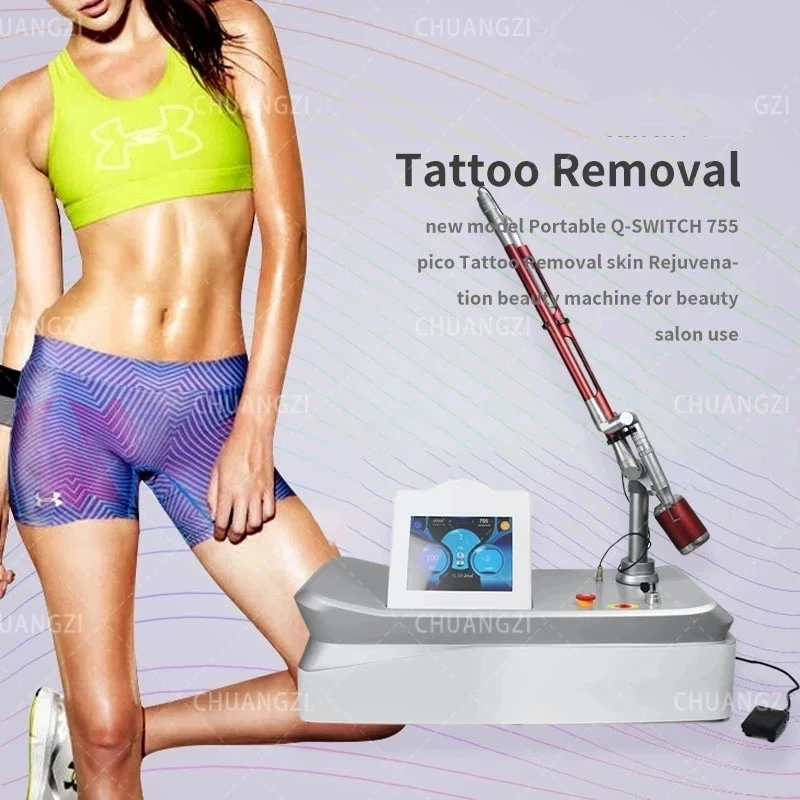

CE certified non-invasive Pico Laser picosecond laser tattoo removal acne and wrinkle laser machine