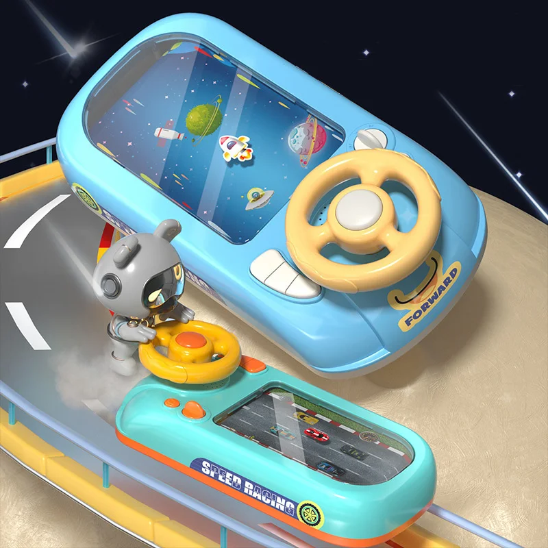 

Гоночный автомобиль, электронные приключения, игра, руль, игрушка для вождения, Детские имитации транспортных средств с музыкальным звуком для детей, Детский подарок