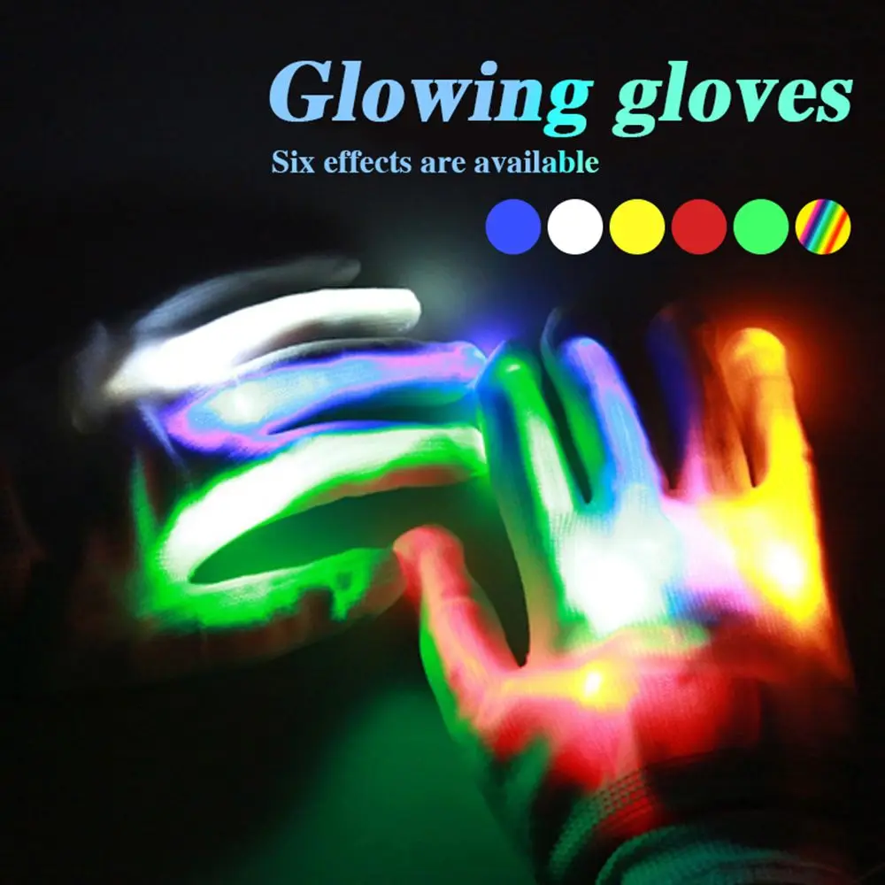 

Skeleton Neon Lights Party Luminescent Toy Gloves Glowing Gloves Halloween