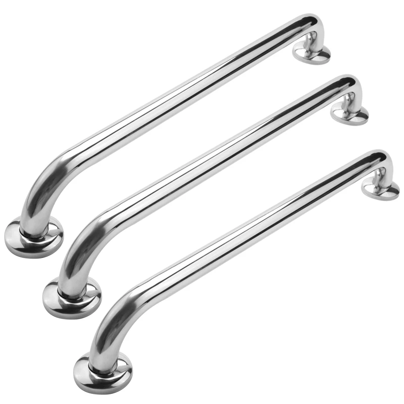 

3X New Bathroom Tub Toilet Stainless Steel Handrail Grab Bar Shower Safety Support Handle Towel Rack(50Cm)