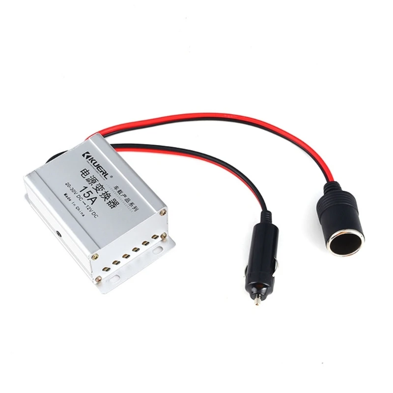 

Efficient Car Power Supply Adapter Regulator Convert 24V to 12V DC15A Drop Shipping