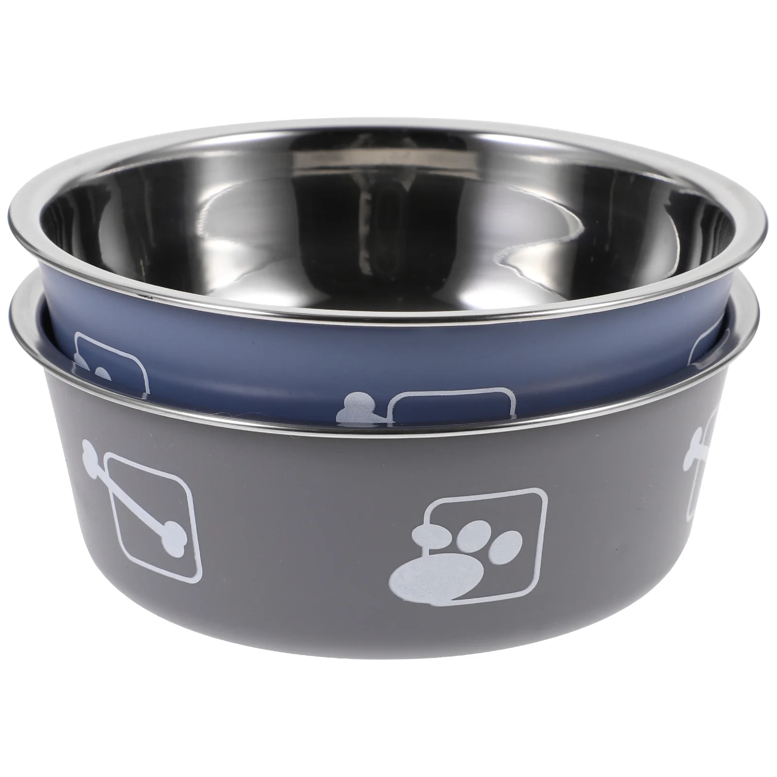 

Dog Bowl Pet Cat Bowls Feeding Feeder Puppy Stainless Container Holder Anti Practical Dispenser Skid Water Waterer Non Large