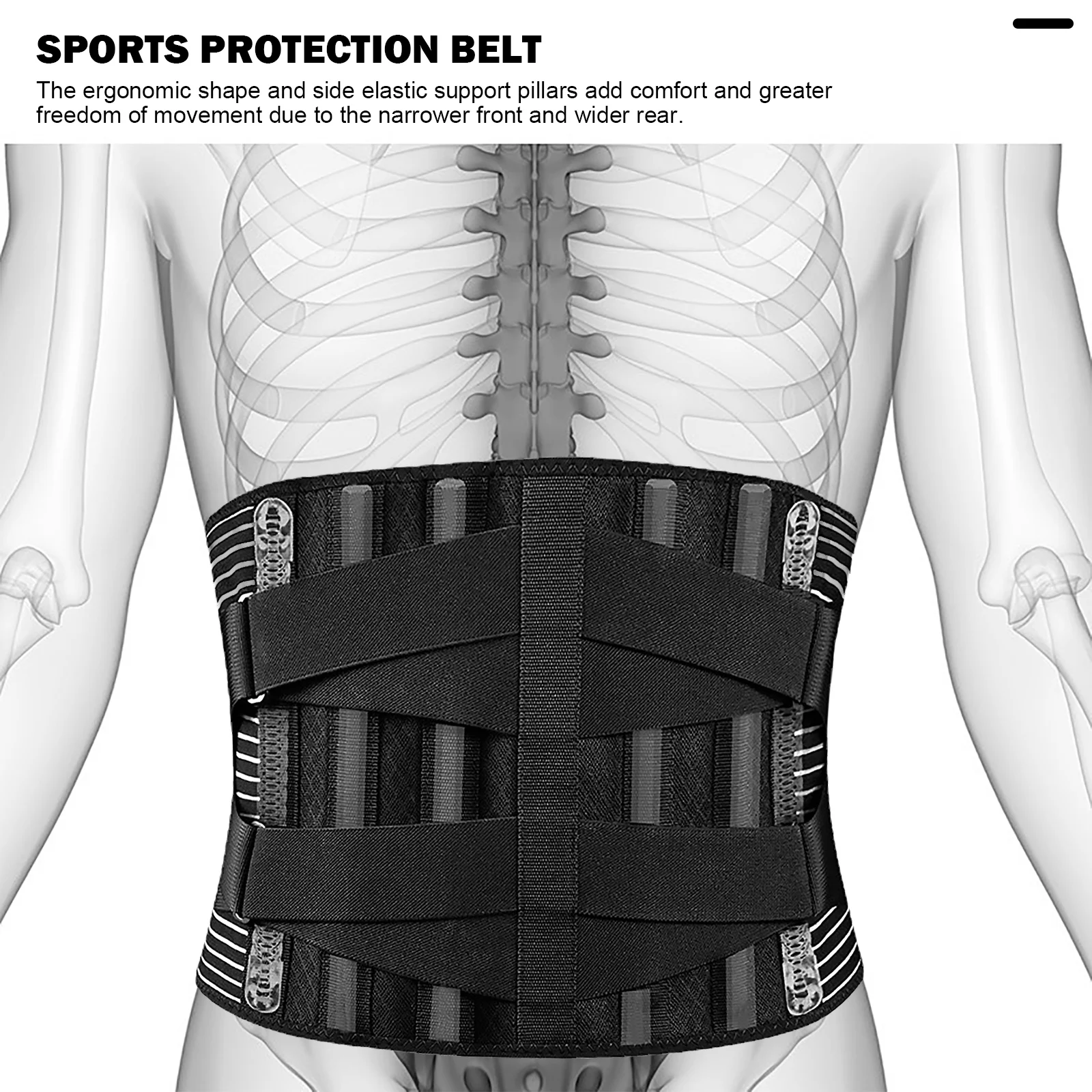 

Double Pull Back Lumbar Support Belt Waist Orthopedic Corset Men Women Spine Decompression Waist Trainer Brace Back Pain Relief