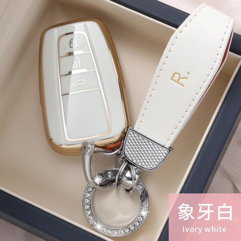 

Чехол для автомобильного ключа дистанционного управления из ТПУ, защитный чехол для Toyota Corolla Prius Camry брелок, аксессуары для Toyota Land Cruiser Prado