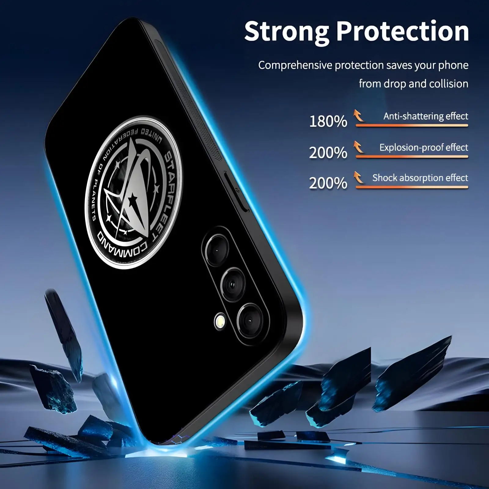 Фото Чехол для телефона S-star T-trek для Samsung A57 A56 A37 A27 A17 A36 A26 A55 A35, мягкий черный чехол с защитой от падения №3