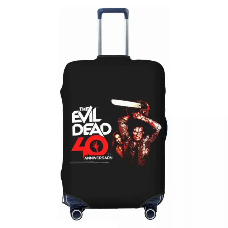 

Funny The Evil Dead Luggage Cover Protector Elastic Supernatural Horror Film Travel Suitcase Covers