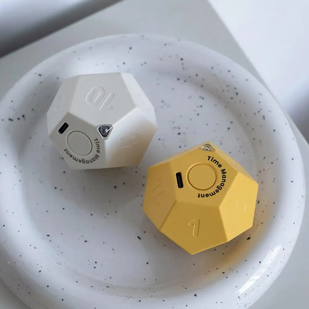 

Sound Vibration Alarm Clock Rechargeable Mini Timer Dual Alarm Clock Pomodoro Timer Easy-to-use Cooking Supplies Timer with Dual