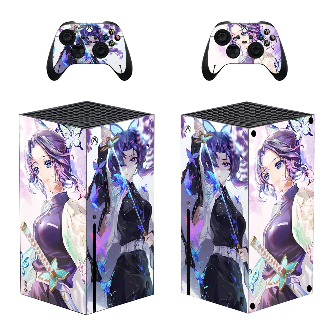 

Demon Slayer Skin Sticker Cover for Xbox Series X Console and Controllers Series X Skin Sticker Decal Vinyl