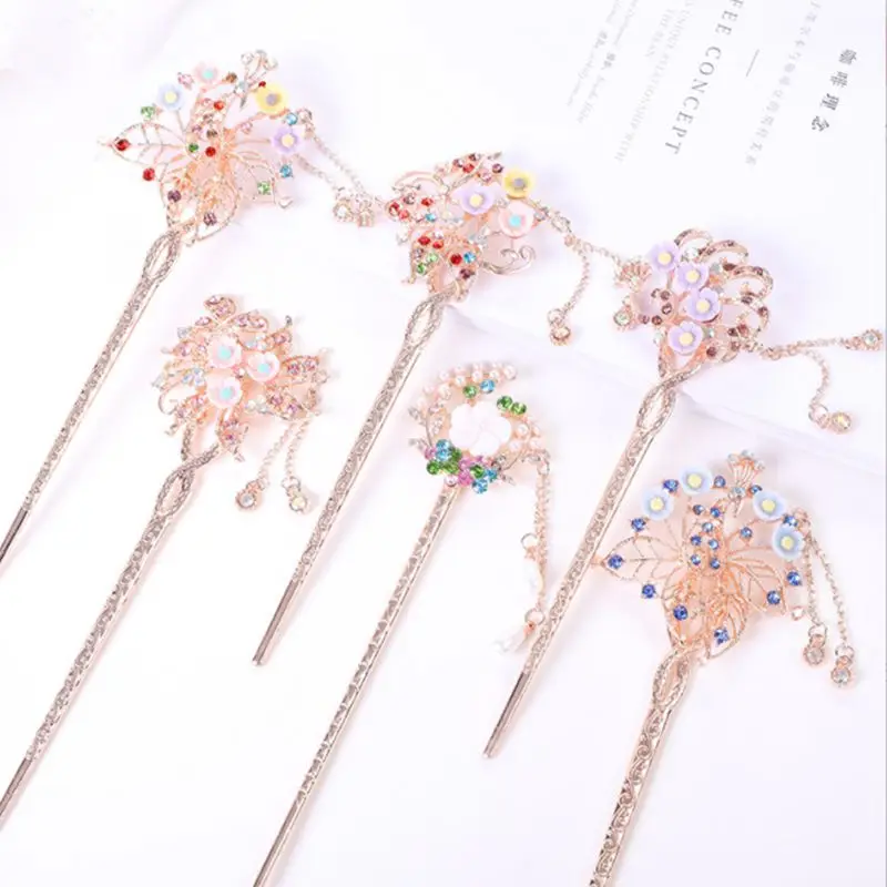 

Metal Hair Clips for Women Flower Hairpin Korean Style Head Jewelry 2022 Trend