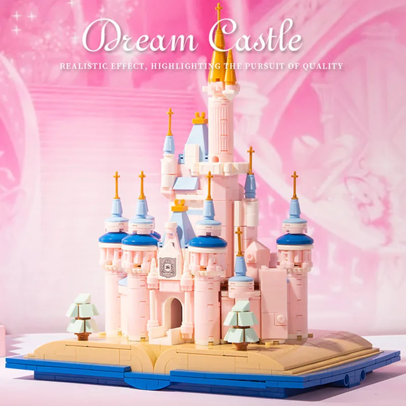 

Disney Fairy Tale Castle Book Princess House Friends Girls Model Building Blocks Bricks Toys Kid Gift Christmas Boys Set