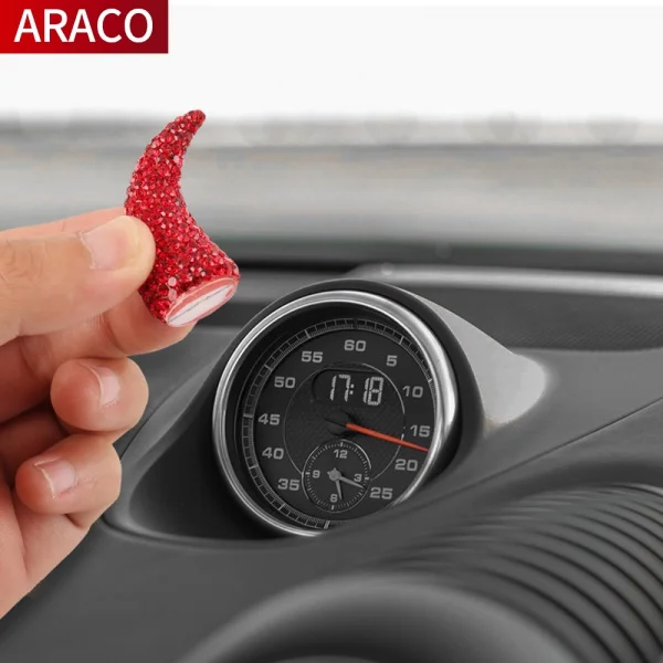 Автомобильные 3D дьявольные рожки милые блестящие алмазные декоративные