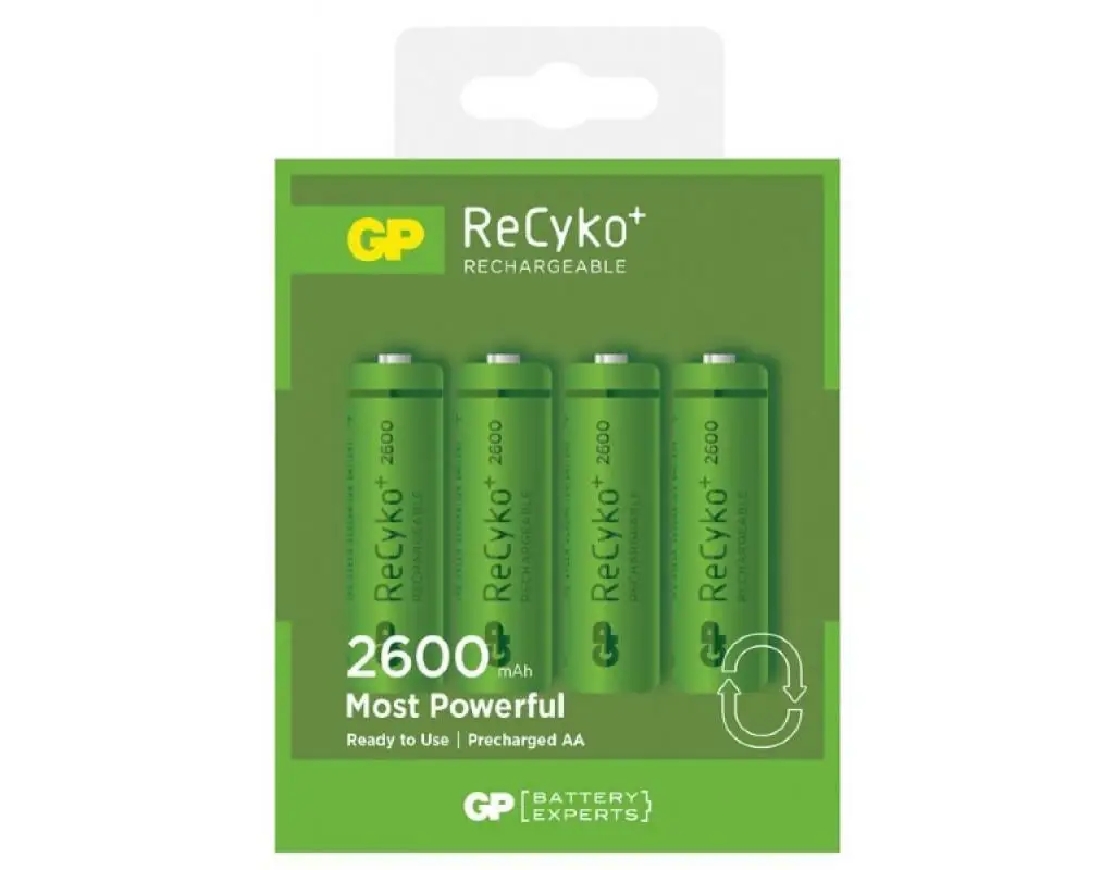 

GP NiMH 2600 AA Battery Pack of 4 [RECHARGEABLE BATTERIES]