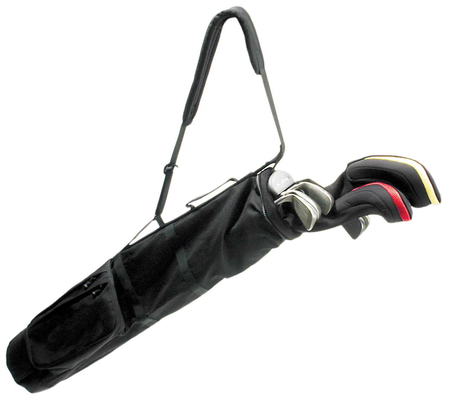 7 In. Lightweight Sunday Golf Carry Bag, Black