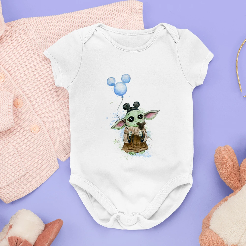 Комбинезон Disney Bebe для девочек и мальчиков детский комбинезон Yoda Kawaii Harajuku модный