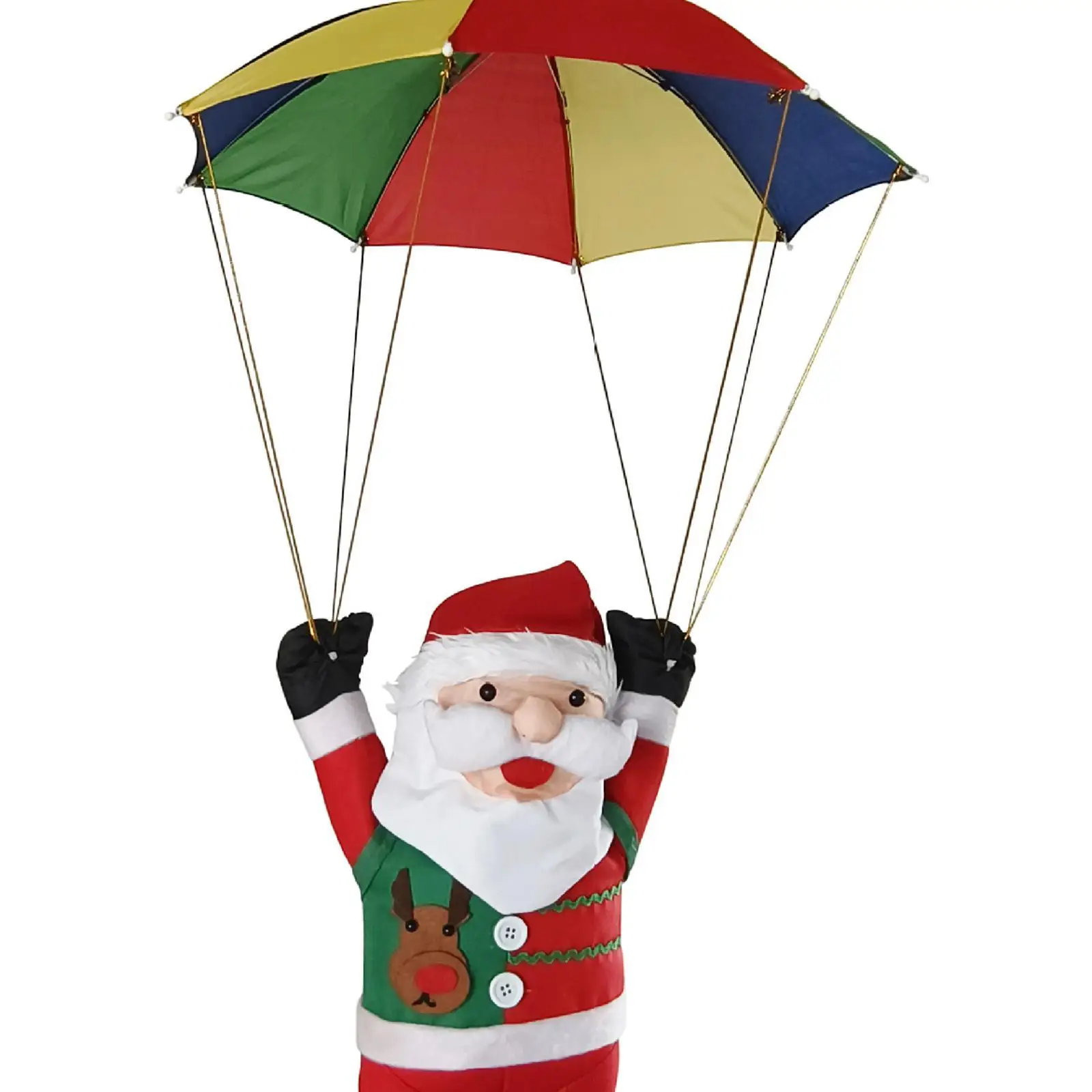 Летающая кукла Санта-Клауса рождественское украшение легкие рождественские