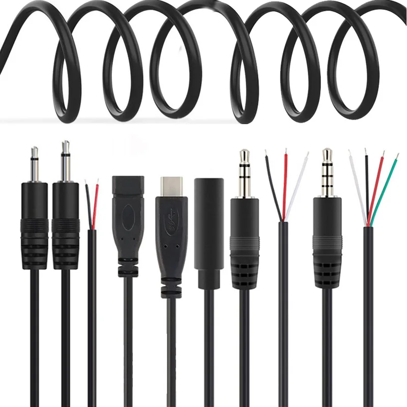 2-контактный 4-контактный кабель Micro USB 2.0 Type-C для зарядного устройства 2 5 мм 3 -