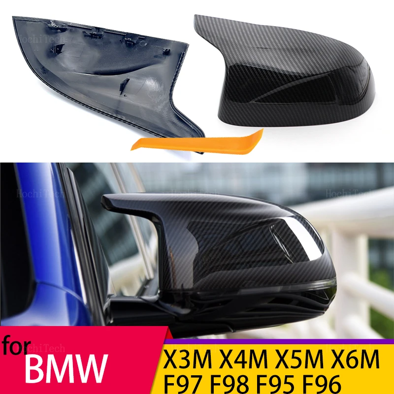 

Черная Замена бокового зеркала заднего вида для BMW X3M F97 X4M F98 2019-2023 X5M F95 X6M F96 2020-23