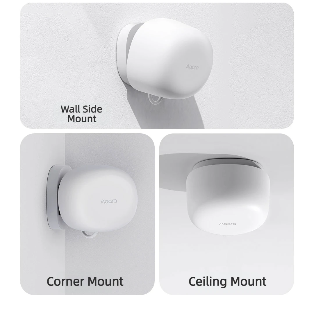 Фото Aqara ​ ​ ​ ​ Умный датчик присутствия AI FP1E Zigbee 3.0 с радаром миллиметрового диапазона, датчик-выключатель AI с поддержкой Matter для Apple HomeKit №2