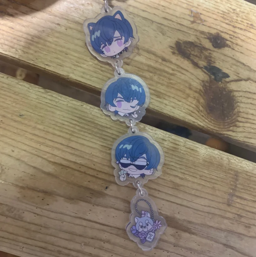 Аниме брелок слезы темиса люк персе Мариус фон Хаген акриловый ремешок фигурка 6
