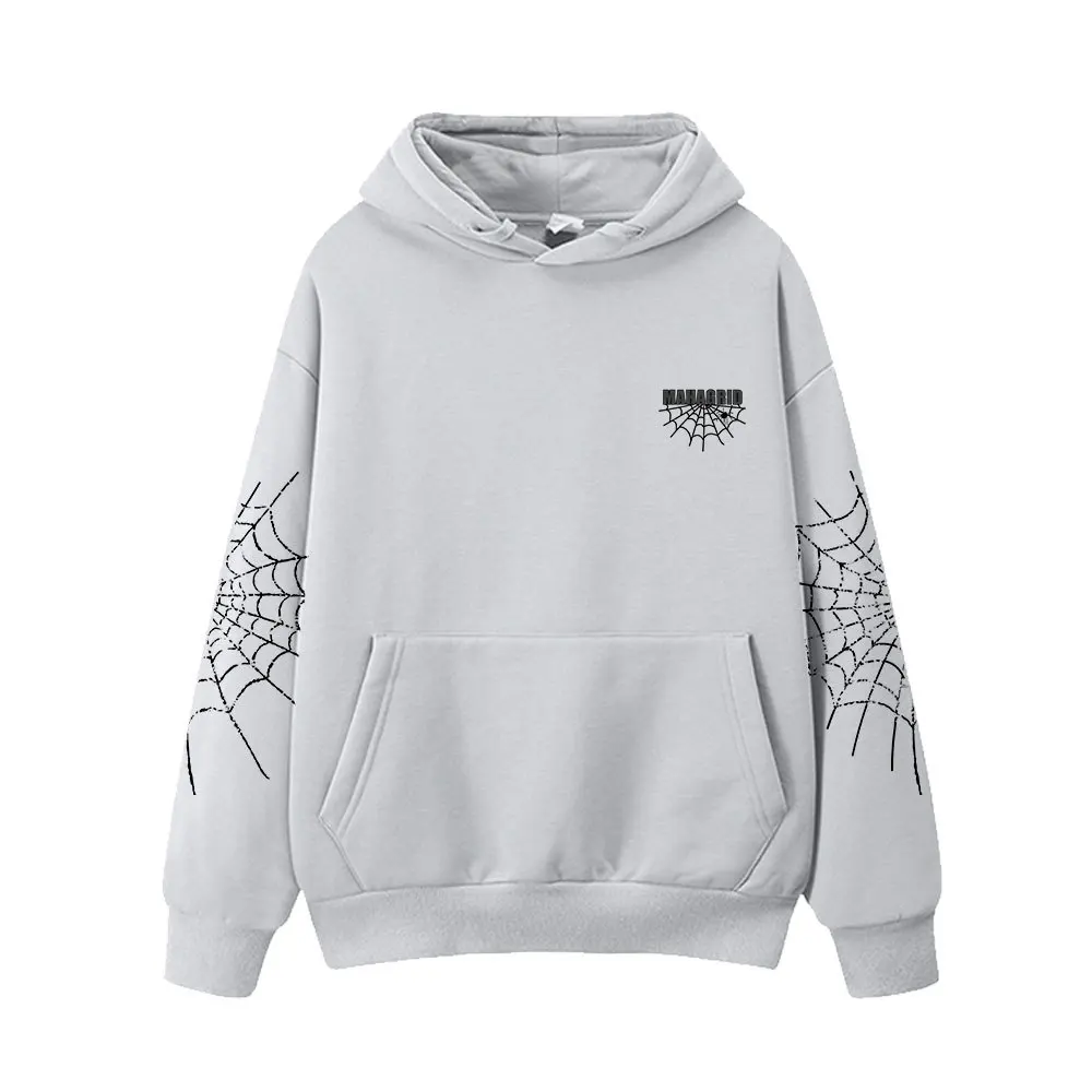 

Stray Kids Hoodie Women Men Y2k Spider Web Print SKZ Same Sweatshirt Autumn Thick Pullover Street Fashion Kpop Straykids Hoodies