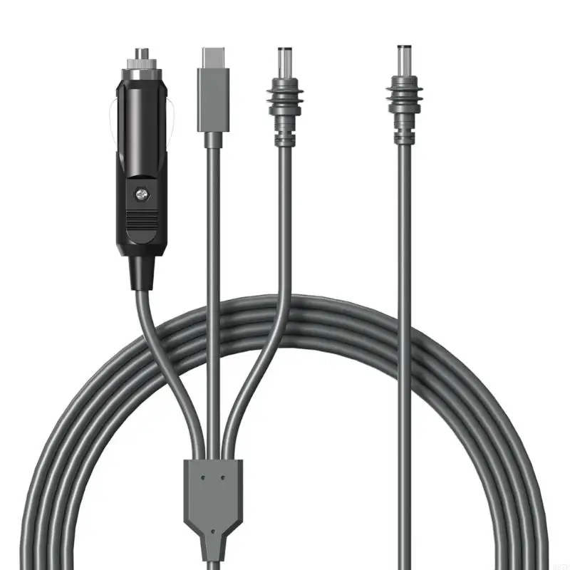Фото H37F 3 в 1 мини -кабель электроэнергии USB C Car DCDC Кабель для нескольких устройств №3