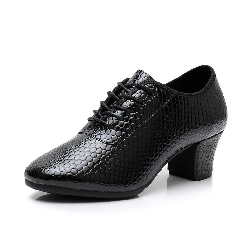 

genuine leather Latin Dance Shoes Heels 5cm Ballroom Dancing Shoes Women Tango Salsa Rumba Modern Jazz Dancing Shoes rubber Sole