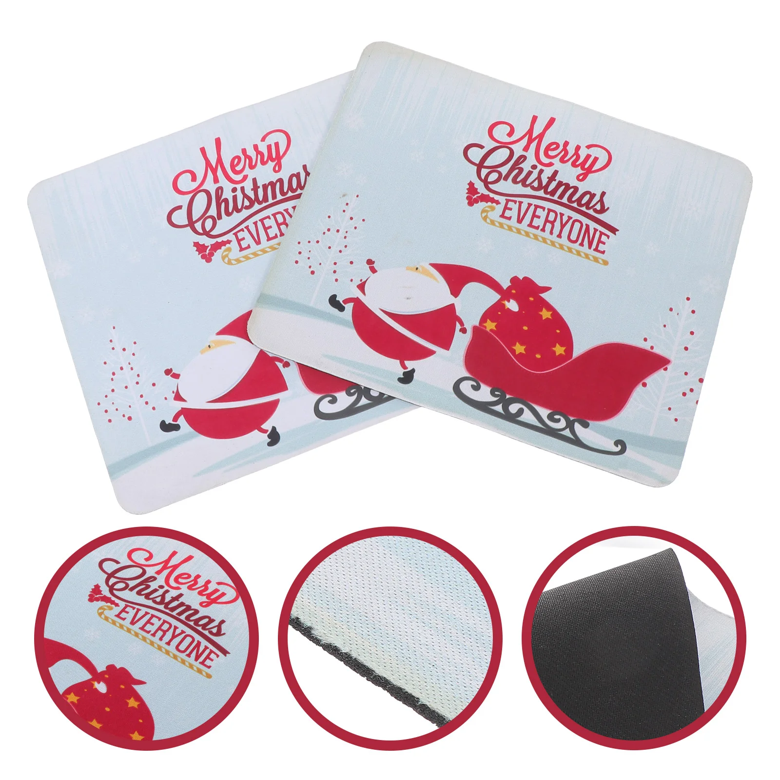 

Pad Deskrubber Mat Base Pads Mousepad Christmas Santa Mats Writing Resistant Water Nonkeyboard Table Computer Edges